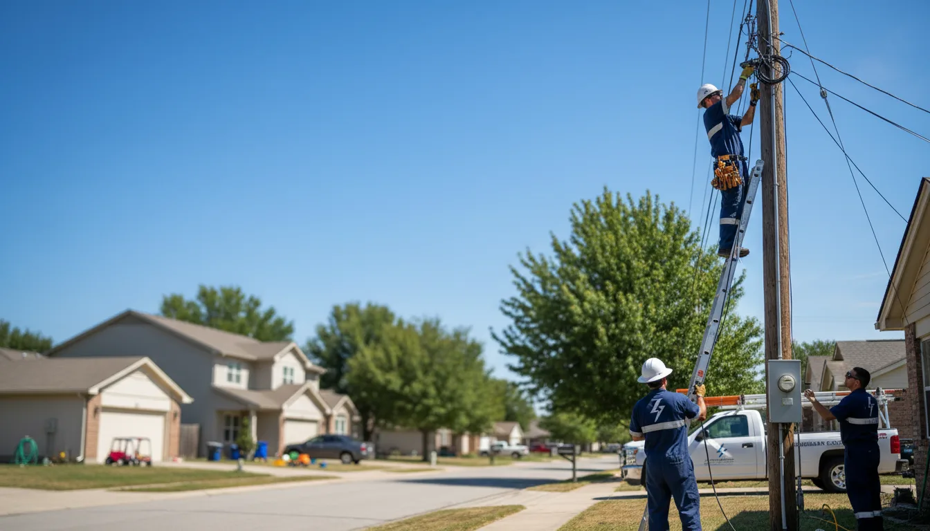 Residential electrician providing installation services in Bomont, WV